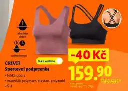 Lidl Crivit SPORTOVNÍ PODPRSENKA nabídka