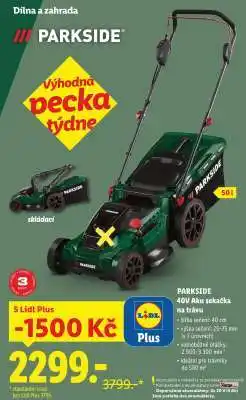 Lidl PARKSIDE 40V Aku sekačka na trávu nabídka