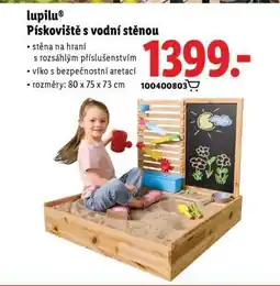 Lidl lupilu Pískoviště s vodní stěnou nabídka