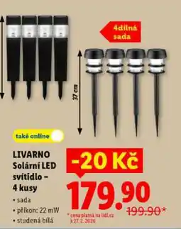 Lidl LIVARNO Solární LED svítidlo - 4 kusy nabídka