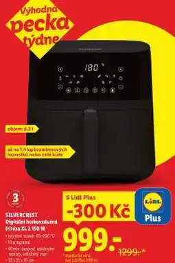 Lidl Silvercrest Digitální horkovzdušná fritéza XL 2 150 W nabídka