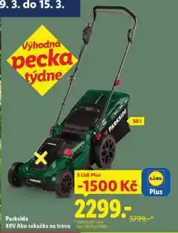 Lidl PARKSIDE 40V Aku sekačka na trávu nabídka