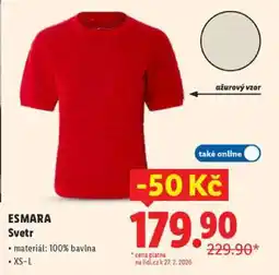 Lidl esmara SVETR nabídka