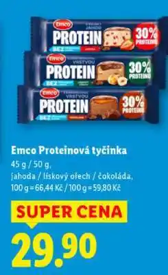 Lidl Emco Proteinová tyčinka nabídka