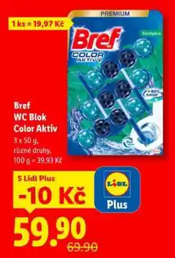 Lidl Bref WC blok Color Aktiv nabídka