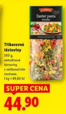 Lidl TŘÍBAREVNÉ TĚSTOVINY nabídka