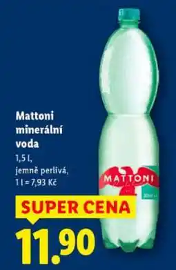Lidl Mattoni minerální voda nabídka