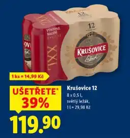 Lidl Krušovice 12 nabídka