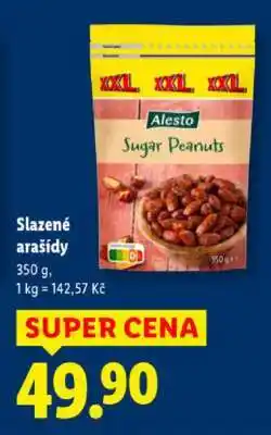 Lidl Alesto Slazené arašídy nabídka