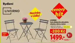Lidl LIVARNO Sada skládacího zahradního nábytku s bistro stolem nabídka