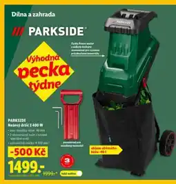 Lidl PARKSIDE Nožový drtič 2 400 W nabídka