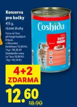 Lidl Coshida Konzerva pro kočky nabídka