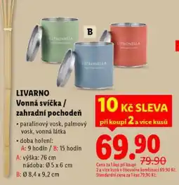 Lidl LIVARNO Vonná svíčka / zahradní pochodeň nabídka
