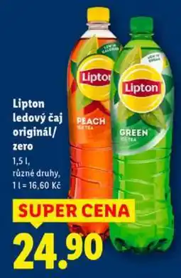 Lidl LIPTON LEDOVÝ ČAJ ORIGINÁL/ZERO nabídka
