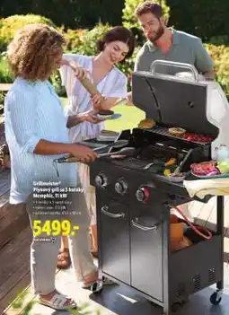 Lidl Grillmeister Plynový gril se 3 hořáky Memphis, 11 kW nabídka