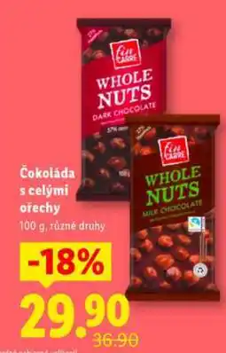 Lidl Čokoláda s celými ořechy nabídka