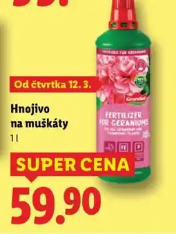 Lidl HNOJIVO NA MUŠKÁTY nabídka