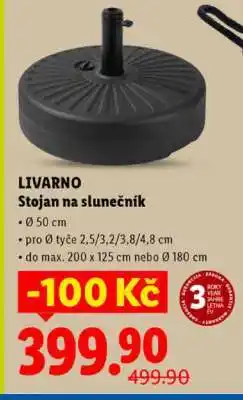 Lidl LIVARNO Stojan na slunečník nabídka