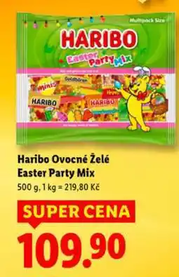 Lidl HARIBO OVOCNÉ ŽELÉ EASTER PARTY MIX nabídka
