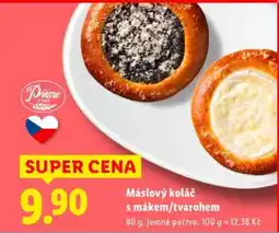 Lidl Máslový koláč s mákem/tvarohem nabídka