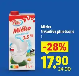Lidl Mléko trvanlivé plnotučné nabídka