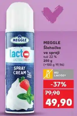 Kaufland MEGGLE Šlehačka ve spreji nabídka