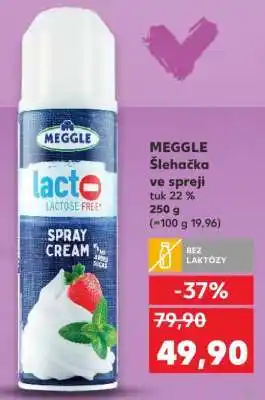 Kaufland MEGGLE Šlehačka ve spreji nabídka