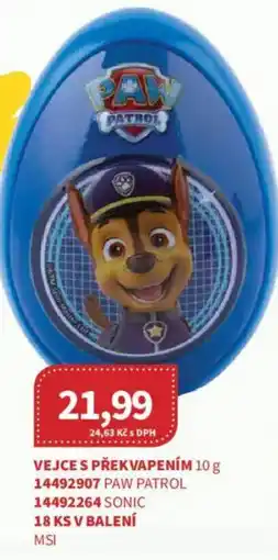 Kubík potraviny Vejce s překvapením nabídka