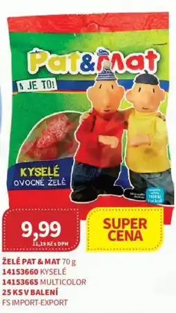 Kubík potraviny Želé Pat & Mat nabídka