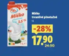 Lidl Trvanlivé mléko 3,5% nabídka