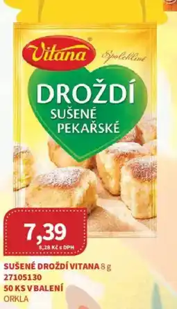 Kubík potraviny Sušené droždí Vitana nabídka