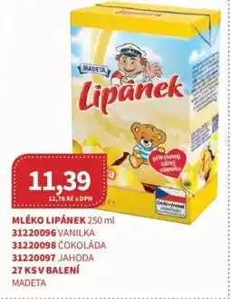 Kubík potraviny Mléko Lipánek nabídka