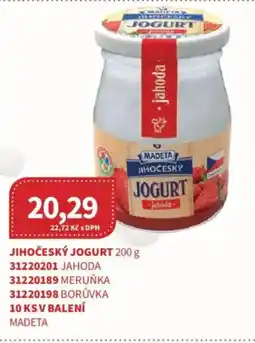 Kubík potraviny MADETA Jihočeský jogurt nabídka