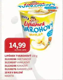 Kubík potraviny MADETA Lipánek tvarohový nabídka