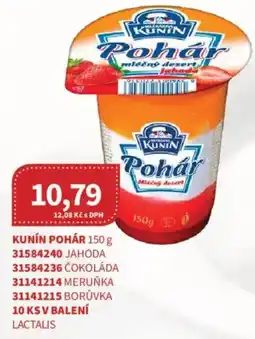 Kubík potraviny Kunin pohár nabídka