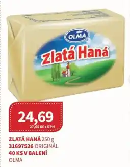 Kubík potraviny OLMA Zlatá Haná nabídka