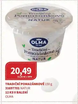 Kubík potraviny OLMA Tradiční pomazánkové nabídka