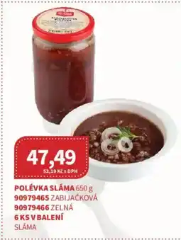 Kubík potraviny Polévka Sláma nabídka