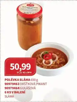 Kubík potraviny Polévka Sláma nabídka
