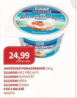 Kubík potraviny MADETA Jihočeské pomazánkové nabídka