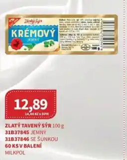 Kubík potraviny Zlatý tavený sýr nabídka