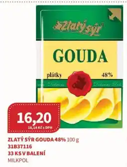 Kubík potraviny Zlatý sýr gouda 48% nabídka