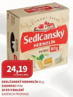 Kubík potraviny Sedlčanský Hermelín nabídka