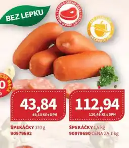 Kubík potraviny Špekáčky nabídka