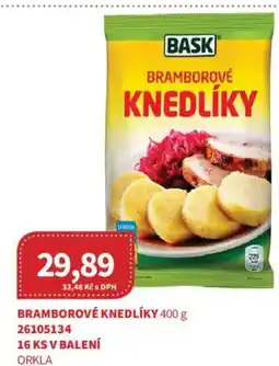 Kubík potraviny BASK Bramborové knedlíky nabídka