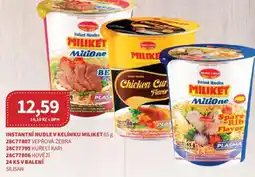 Kubík potraviny Instantní nudlev kelímku Miliket nabídka