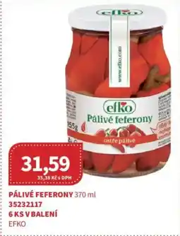 Kubík potraviny EFKO Pálivé Feferony nabídka