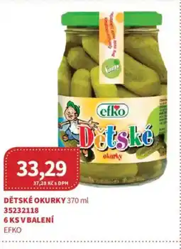 Kubík potraviny EFKO Dětské okurky nabídka