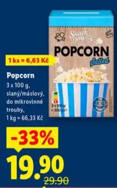 Lidl Popcorn nabídka