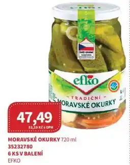 Kubík potraviny EFKO Moravské okurky nabídka